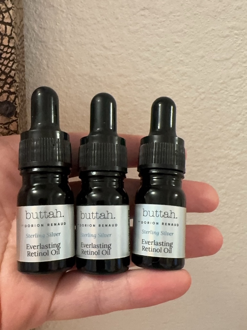 3X Buttah Skin Everlasting Retinol Oil - Sterling Silver Edition (0.17oz each)